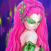 POISON IVY: Gouache illustration. Traditional illustration, and Painting project by Alejandro Vigo - 09.05.2023