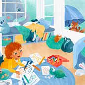 My project for course: Children’s Illustration with Procreate: Paint Magical Scenes. Traditional illustration, Digital Illustration, Children's Illustration, Digital Painting, and Picturebook project by Lisa Blakeborough - 09.05.2023