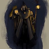Dark Oracle. Traditional illustration project by inkbeard42 - 09.06.2023