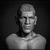 Meu projeto do curso: Retrato 3D realista com ZBrush e KeyShot. 3D, 3D Modeling, and 3D Character Design project by Maurício Rios - 09.03.2023