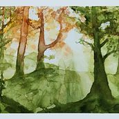 Mi proyecto del curso: Paisajes de ensueño con acuarela: plasma la luz. Painting, and Watercolor Painting project by Sofia Orus - 09.06.2023