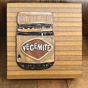 Vegemite Cardboard Collage. Collage project by AnDee Lumsden - 09.07.2023