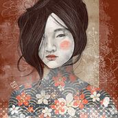 Japan tatoo. Drawing, Traditional illustration, Digital Illustration, and Digital Drawing project by Deborah Cutillo - 09.05.2023