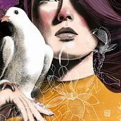 Colomba. Drawing, Digital Drawing, Digital Painting, and Traditional illustration project by Deborah Cutillo - 09.02.2023