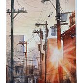 My project for course: Expressive Watercolor Painting: Create Compelling Illustrations. Fine Arts, Painting, and Watercolor Painting project by reensp88 - 09.06.2023