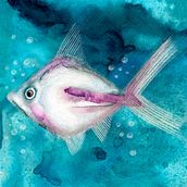 Il mio progetto del corso: Illustrazione di universi marini ad acquerello. Traditional illustration, Painting, Watercolor Painting, and Naturalistic Illustration project by Georgia De Angelis - 09.07.2023