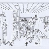 03H40am. Traditional illustration, Sketching, Pencil Drawing, Drawing, Watercolor Painting, Sketchbook & Ink Illustration project by sian12 - 09.07.2023