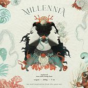 Millennia: natural sea salt soap bar (Product design). Traditional illustration, Collage, and Digital Illustration project by Shade - 09.07.2023
