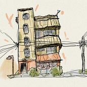 My project for course: Expressive Architectural Sketching with Colored Markers. Un progetto di Bozzetti, Disegno, Illustrazione architettonica, Sketchbook e Illustrazione con inchiostro di Daniel Muszyński - 07.09.2023