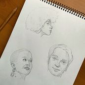 Mi proyecto del curso: Sketchbook de retrato: explora el rostro humano. Sketching, Drawing, Portrait Drawing, Artistic Drawing, and Sketchbook project by Felipe Salorte Mella - 09.07.2023