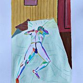 Mi proyecto del curso: Dibujo expresivo de la figura humana: explora formas y colores . % Camilo Bonilla-Salinas tarafından hazırlanan Güzel sanatlar, Kalem Çizimi, Çizim, Portre Çizimi, Şekil Çizimi, Guaj Bo, Ve ama projesi - 09.04.2023