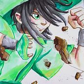 Meu projeto do curso: Ilustração expressiva de mangá em aquarela. Traditional illustration, Drawing, Watercolor Painting, and Manga project by Jaque Alves - 09.07.2023