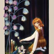 Midnight Meetings. Traditional illustration, Character Design, Comic, Digital Illustration, Digital Drawing, and Manga project by sleepykitsune - 09.08.2023
