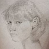 Mi proyecto del curso: Cuaderno de retratos a línea con grafito. Un projet de Beaux Arts, Esquisse , Dessin, Dessin de portrait , et Carnet de croquis de sarabell - 08.09.2023