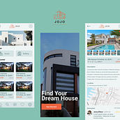 JoJo - Rent House App. UX / UI, Mobile Design, App Design, and Digital Product Design project by Fung Tsz Kwan - 09.07.2023