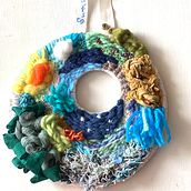 Mi proyecto del curso: Tejido en telar circular para tapices de pared coloridos "Summer" by Adriana Eiroa. Een project van Craft, Interieurontwerp, Patroonontwerp, Textiel, Weven y Textielontwerp van Adriana Eiroa Mozos - 05.09.2023