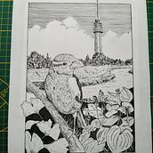 My project for course: Dip Pen and Ink Illustration: Capturing The Natural World. Sketching, Drawing, Artistic Drawing, Sketchbook, Ink Illustration, and Naturalistic Illustration project by Ton Claessen - 09.08.2023