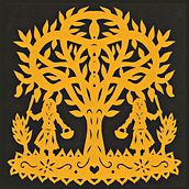 Papercut: A Colheita da Manga (Rafael Nolêto). Traditional illustration, Arts, Crafts, Paper Craft, and DIY project by Rafael Nolêto - 09.09.2023