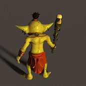 Goblin from another course. 3D project by Milagros Quintanilla Minnucci - 09.10.2023
