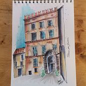 Il mio progetto del corso: Disegno architettonico espressivo con pennarelli colorati. Sketching, Drawing, Architectural Illustration, Sketchbook & Ink Illustration project by Lorenza Cambioli - 09.11.2023