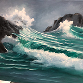 Seascape. Fine Arts project by Donna Pharis - 09.12.2023