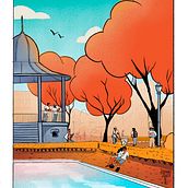 Meu projeto do curso: Ilustração urbana com Procreate. Un projet de Illustration traditionnelle, Esquisse , Illustration numérique, Peinture numérique , et Carnet de croquis de Raphael Vianna - 12.09.2023