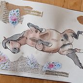 Mein Abschlussprojekt für den Kurs: Tierillustrationen: Bringe das Tierreich in dein Skizzenbuch. Traditional illustration, Collage, Sketchbook, and Naturalistic Illustration project by sara_straumann - 09.12.2023