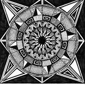 My project for course: The Art of Mandala Drawing: Create Geometric Patterns. Desenho e Ilustração com tinta projeto de Maureen Wise - 12.09.2023