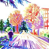 Il mio progetto del corso: Approccio al paesaggio con sketchbook e colore. Un progetto di Bozzetti, Creatività, Disegno a matita, Disegno e Sketchbook di Erika Fossati - 12.09.2023