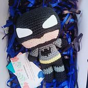 Batman tejido a crochet cabecita funko . Amigurumi project by vanessag120901 - 08.15.2023