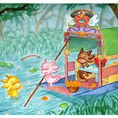 Mi proyecto del curso: Ilustración en acuarela con influencia japonesa. Traditional illustration, Drawing, and Watercolor Painting project by Diana Vieyra - 09.13.2023