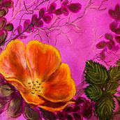 Mi proyecto del curso: Pintura floral expresiva con acrílicos. Un progetto di Belle arti, Pittura, Pittura acrilica e Illustrazione botanica di María Isabel Violeta Vázquez - 22.08.2023