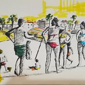Mi proyecto del curso: Sketching urbano: dibuja tu ciudad en movimiento. Un proyecto de Ilustración tradicional, Bocetado, Dibujo, Pintura a la acuarela, Ilustración arquitectónica y Sketchbook de Julio Luján - 13.09.2023