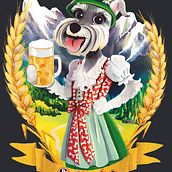 Lollinha the Brewer. Traditional illustration, Character Design, Drawing, Digital Illustration, and Watercolor Painting project by Julia Maria Maia - 09.09.2023