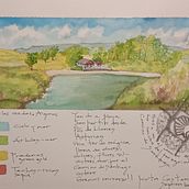 ASTURIAS. Cuaderno de viaje con acuarelas. Projekt z dziedziny  R i sunek użytkownika Mirta Castanheira Labbate - 13.09.2023