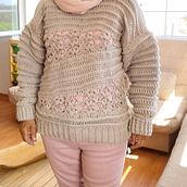 Introducción a la técnica de hileras cortas a crochet para ropa . Un progetto di Maglia di pepaperezdearmas - 14.09.2023