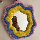 Il mio progetto del corso: Tufting per principianti: arte tessile dai colori vivaci. Arts, Crafts, Interior Decoration, Fiber Arts, DIY, Punch Needle, and Textile Design project by kittipata_1 - 08.01.2023