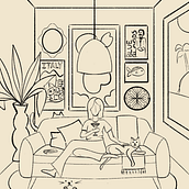 Meu projeto do curso: Ilustração digital colorida no Procreate. Un progetto di Illustrazione tradizionale, Disegno, Illustrazione digitale e Disegno digitale di Caru Valverde - 14.09.2023