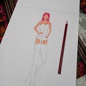 Mi proyecto del curso: Ilustración de bocetos de moda . Ilustrasi tradisional, Membuat sketsa, Desain Busana, Gambar Digital & Ilustrasi Mode proyek oleh Fátima López - 10.01.2023