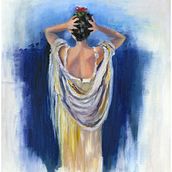 Grecian Lady. Un progetto di Pittura ad olio, Pittura e Disegno di ritratti di HAZEL O'REILLY - 15.09.2023