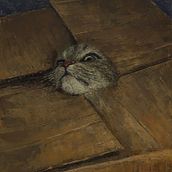 gato encerrao. Pintura projeto de Teodoro Soto - 10.09.2023