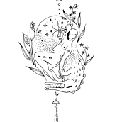 Final project: Ode to Past Lives Ein Projekt aus dem Bereich Design, Traditionelle Illustration, Kreativität, Bleistiftzeichnung, Zeichnung und Tattoodesign von Lakan Ubaya Nagsalad - 12.09.2023