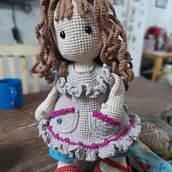 Mi proyecto del curso: Elaboración de muñecas amigurumi románticas. Arts, Crafts, To, Design, Fiber Arts, Crochet, Amigurumi, and Textile Design project by Virginia García Diaz - 09.16.2023