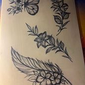 Mi proyecto del curso: Tatuaje botánico con puntillismo. Traditional illustration, Tattoo Design, and Botanical Illustration project by Maria Galeana - 09.15.2023