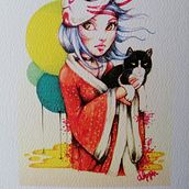 Ilustración análoga . Een project van Traditionele illustratie van Diana Peña - 16.09.2023