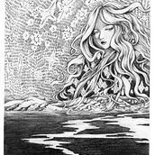 Las estrellas miran sus lágrimas. Desenho a lápis, Desenho e Ilustração tradicional projeto de Valentina Acevedo Castro - 18.02.2023