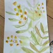 Meu projeto do curso: Aquarela floral: conecte-se com a natureza. Traditional illustration, Painting, Watercolor Painting, and Botanical Illustration project by Mayla Willik Valenti Roese - 09.17.2023
