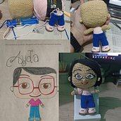 Mi proyecto del curso: Amigurumis: personas tejidas a crochet. Arts, Crafts, To, Design, Fiber Arts, Crochet, Amigurumi, and Textile Design project by marceladealderete24 - 09.17.2023