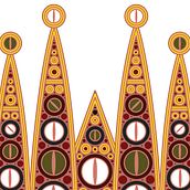 BARCELONA · Sagrada Familia . Design, Direcția artistică, Managementul designului, Design grafic, Design de model, Ilustrație vectorială, Creativitate, Desen, Ilustrație digitală, Artă conceptuală, Desen artistic, Design digital și Desen digital de DAM LAB - 09.17.2023