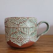 My project for course: Stamp Making for Textured Pottery. Arts, Crafts, Fine Arts, Decoration, Ceramics, and DIY project by Helga Arnalds - 08.17.2023